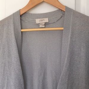 Grey sparkle cardi